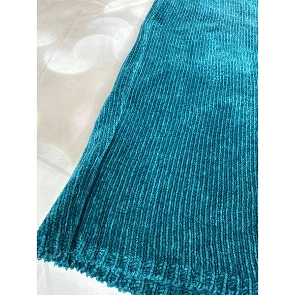 Coldwater Creek Women’s Size M Teal Chenille Pullover Sweater Top Rayon Blend - Picture 2 of 6